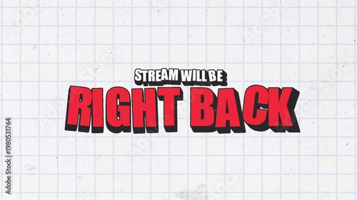 animated stream overlays, starting screen, offline screen, be right back screen, ending screen	