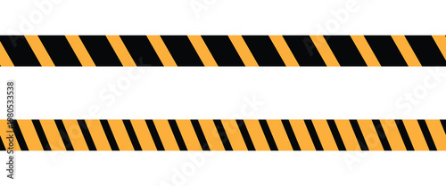 Warning, danger, caution, caution sign in yellow and black colors. Icon for rectangular and triangular frame. EPS10.