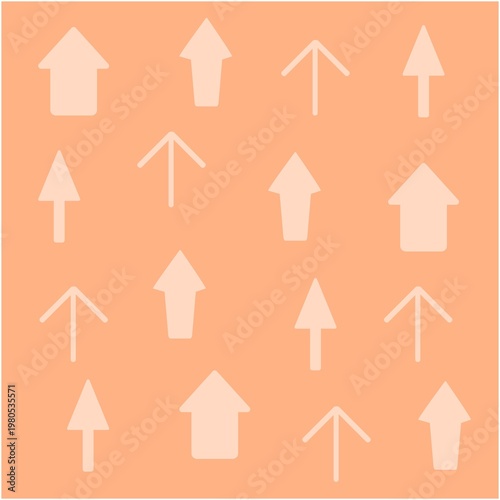 上向き矢印模様の背景イラスト