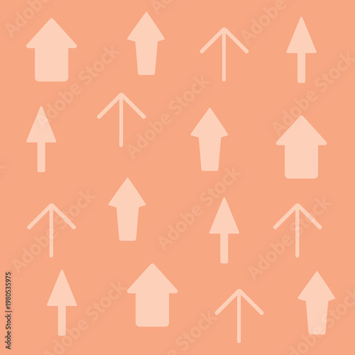 上向き矢印模様の背景イラスト