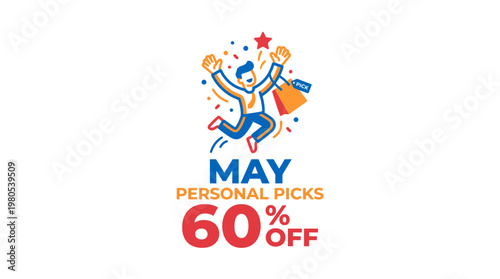 May Personal Picks 60% Off Sale Graphic