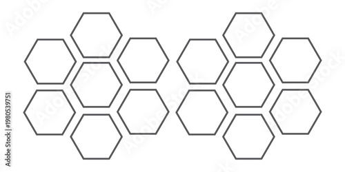 Honeycomb thin line icon, bee and honey, hexagon sign, vector graphics, a linear pattern on a white background, eps 10.