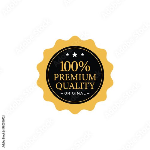 Premium original product label design template 