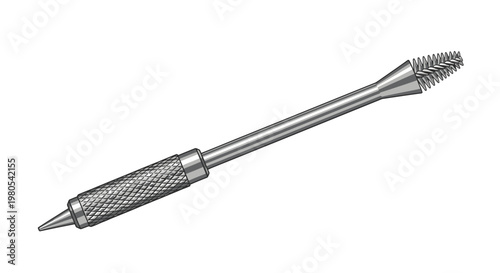 Metal Reamer Tool with Knurled Handle for Precision Hole Enlargement