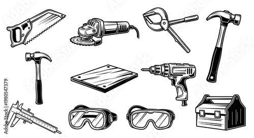 Professional Carpentry Woodworking and Construction Hand Tools Collection