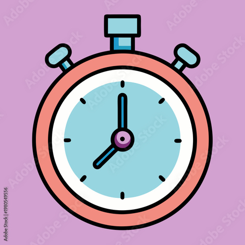 A colorful cartoon stopwatch icon representing time tracking and deadlines