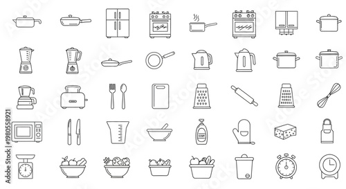 Kitchen Utensils and Cooking Tools.