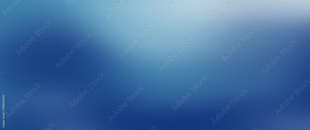 Fototapeta premium Smooth flawless blend on a soft blurred background in blue, cyan, light, and white for dynamic website hero banners