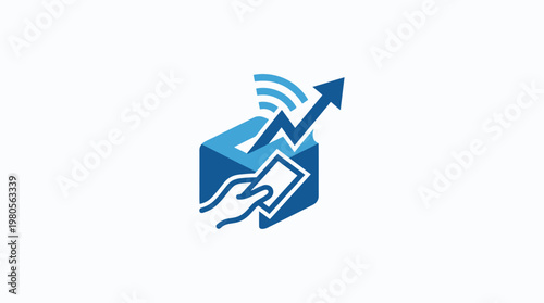 Abstract Concept of Online Voting and Financial Growth