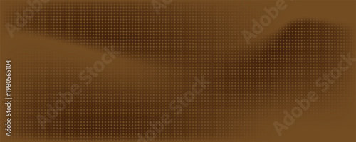 Abstract Brown Halftone Pattern Background, Retro Dotted Pop Art Style.