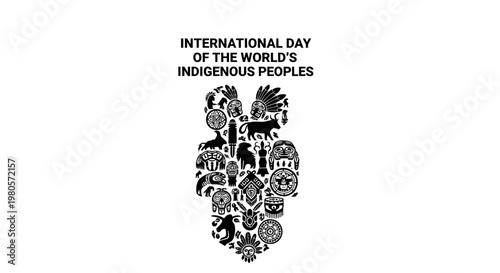 International Day of the Worlds Indigenous Peoples illustration.
