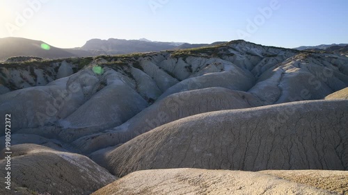 Arid Desert Geology Panorama – Murcia Spain Golden Hour