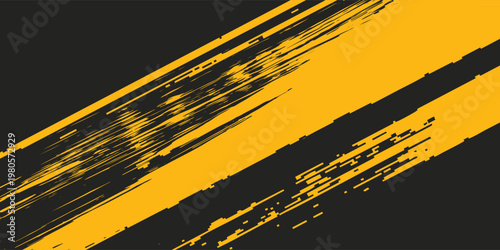 Dots pop art comics sport style vector illustration. Dots halftone yellow and black color pattern gradient grunge texture background.