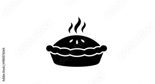 Canvastavla Steaming Hot Fruit Pie Icon