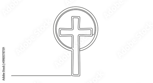 Cross inside a circle symbol.