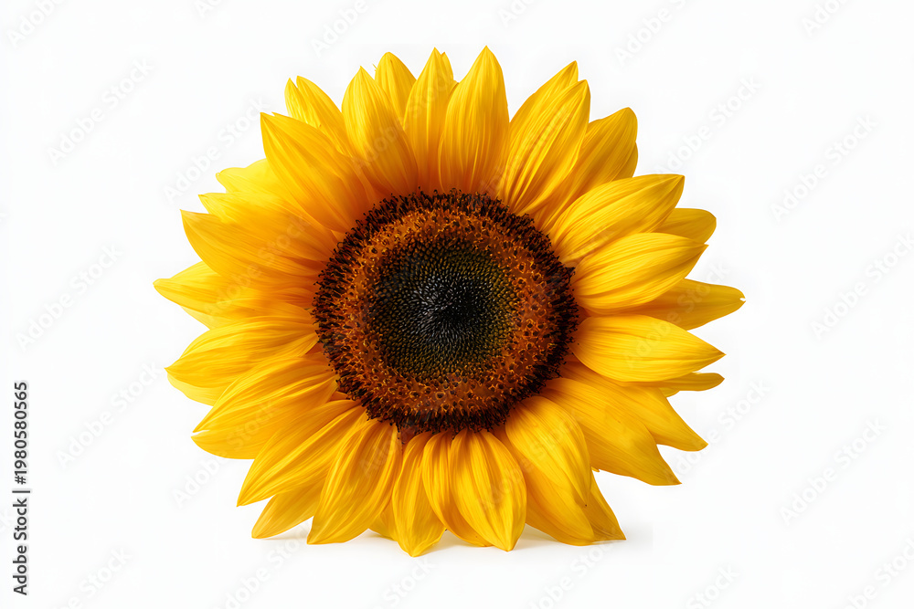 Fototapeta premium sunflower isolated on white