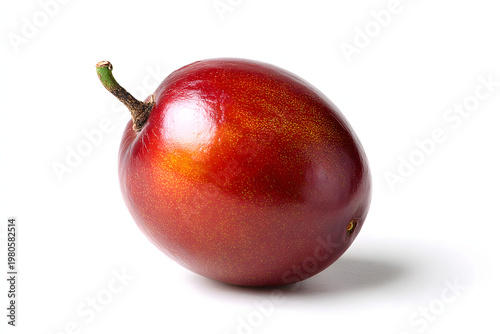 
single Tamarillo isolated on pure white background