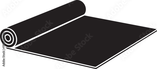 Black dvd case mockup unrolled white background