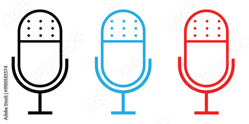 microphone mic icon, voice icon symbol .voice icon with white background EPS10