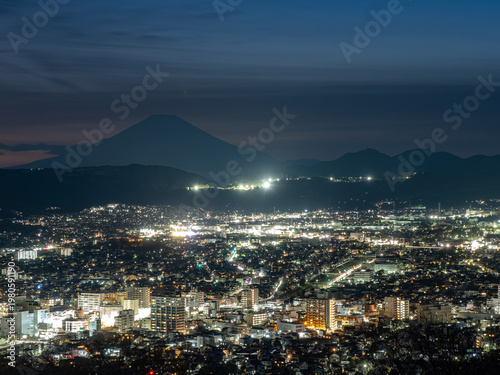 富士山と夜景