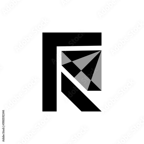 Geometric Letter R or F Diamond Monogram for Premium Corporate Identity. F diamond logo. R Diamond Logo. Free Download Geometric Letter R or F Diamond Monogram for Premium Corporate Identity. F diamond logo. R Diamond Logo. - GFXLoad
