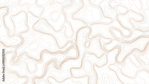 White wave paper curved reliefs abstract background, Abstract topographic contours map background, World map Template. Stock vector