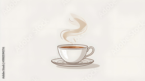 Vintage Teapot with Tea Leaves, Elegant Celebration Background, Classic Beverage Concept