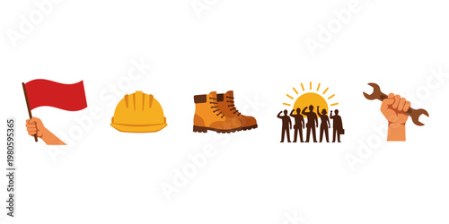 International Workers' Day and Labor Movement Symbols