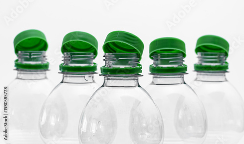 Grüne Flaschenverschlüsse