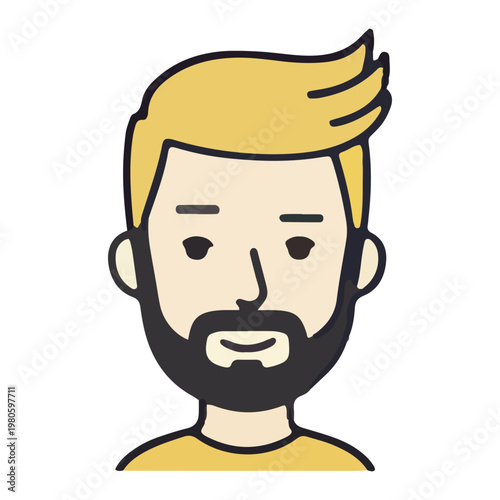 Flat Vector Illustration of Man