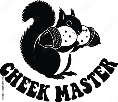 Squirrel holding golf balls in mouth cheek master sports