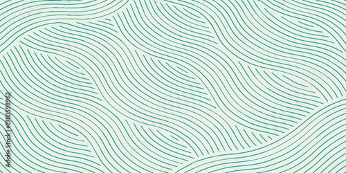 Seamless vector design featuring an abstract blue wave background with geometric curves and a textured water pattern for a stylish wallpaper backdrop
