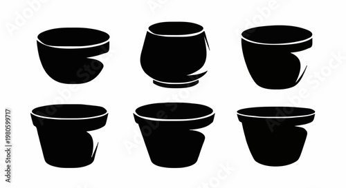 Six Black Cups in Harmonious Rows