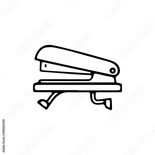 Hand Drawn Stapler Illustration