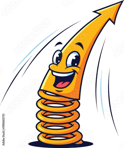 Vector cartoon illustration of a business man holding a gold dollar sign and a gun object design as a symbolic art icon