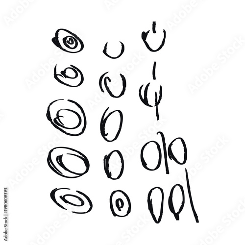 Seamless black coffee beans vector illustration pattern with simple hand drawn shapes suitable for logo icon and decorative design