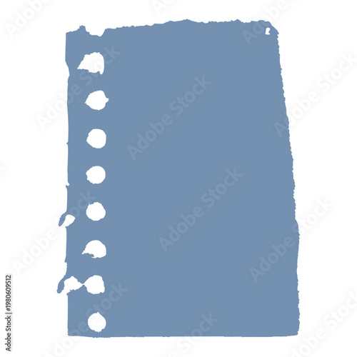 Vintage aged parchment paper background with blue ribbon accent, grunge textured antique paper, torn and burnt edges, old scroll style, blank page frame design