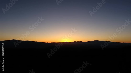 Mountain Landscape at Sunrise with Gradual Light.