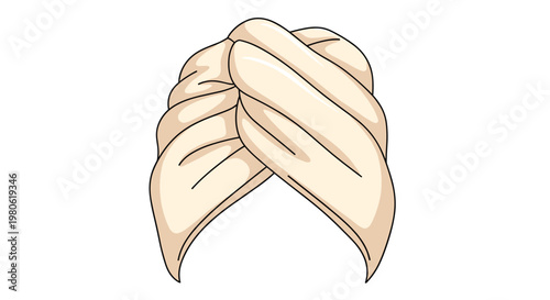 Soft hair turban, designed for drying hair gently after washing or for use during beauty treatments, emphasizing hair care and comfort.