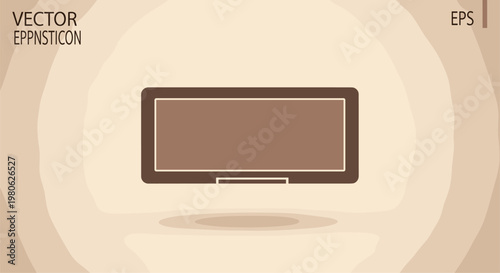 Minimalist illustration of a rectangular makeup compact or palette, representing essential beauty products for on-the-go touch-ups.