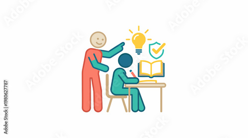 Mentorship and Knowledge Transfer Concept