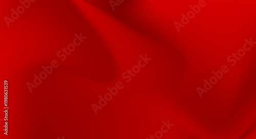 Luxury red satin smooth fabric background. Abstract background luxury red cloth or liquid wave or wavy folds of silk satin background. Red silky fabric. Decoration element for design.