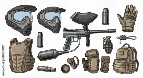 Protective gear and equipment for tactical sport
