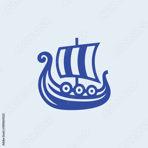 Viking Ship Logo