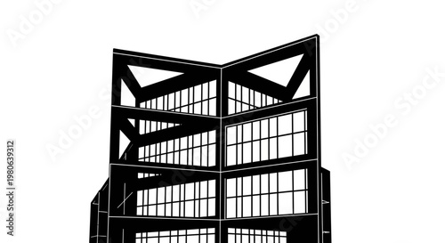 Industrial Building Metal Framework Structure.