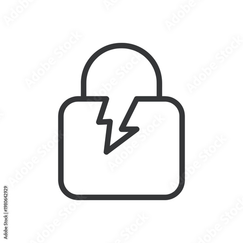 Padlock, security, protection, safe line icon. Security, password, privacy, private information, safety concepts. Editable stroke. Vector illustration