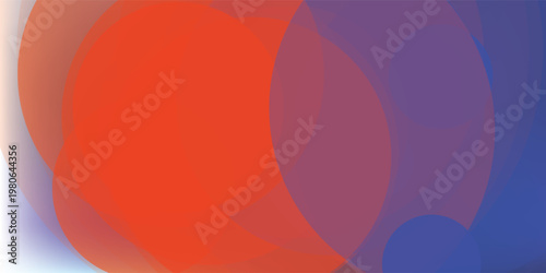 Abstract graphic design featuring overlapping blue and red circles with varying opacities. A smooth, modern background offering a sense of depth and fluidity, perfect for contemporary design project.