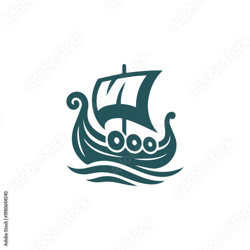 Viking Ship Logo