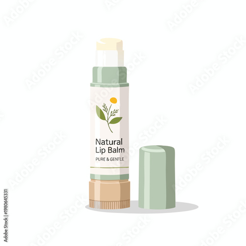 Natural Lip Balm Stick for Moisturizing and Nourishing Lips