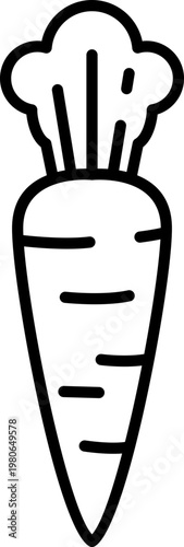 Carrot Line Icon